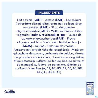 Galliagest 3 Lait de Croissance 800g