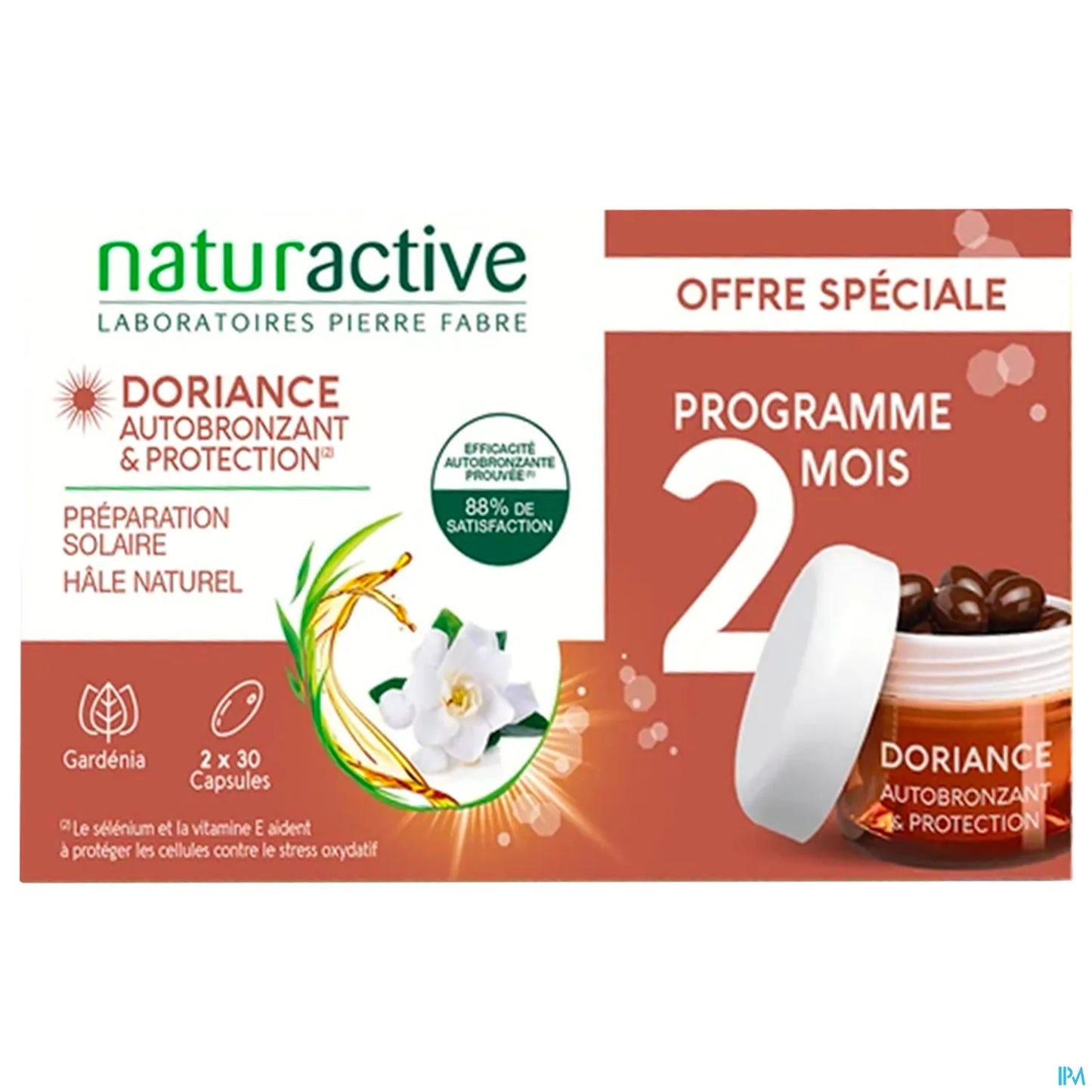 Doriance Autobronzant & Protection Lot de 2 x 30 Capsules + Bracelet