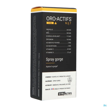 SynActifs OroActifs Spray Gorge 15ml