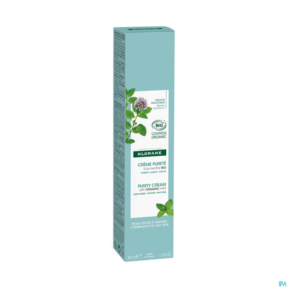 Crema gel purificante alla menta acquatica biologica 40 ml