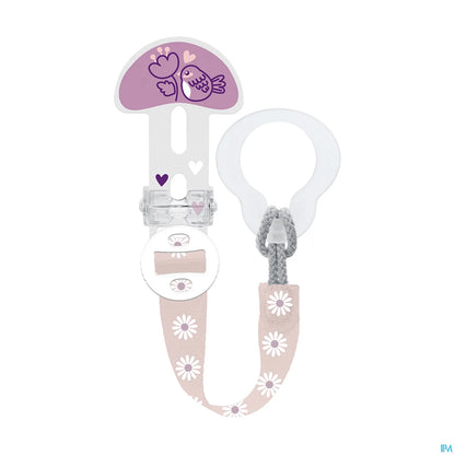 Ciuccio con clip decorativo per tutte le età, regolabile e lavabile