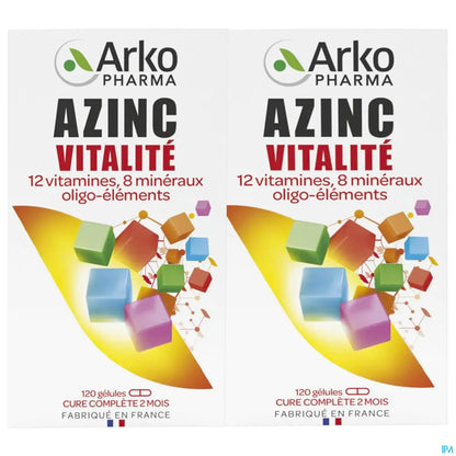 Azinc Vitality Confezione da 2 x 120 capsule