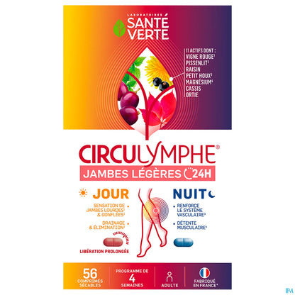 Circulymphe Jambes Légères Jour Nuit 56 Comprimés
