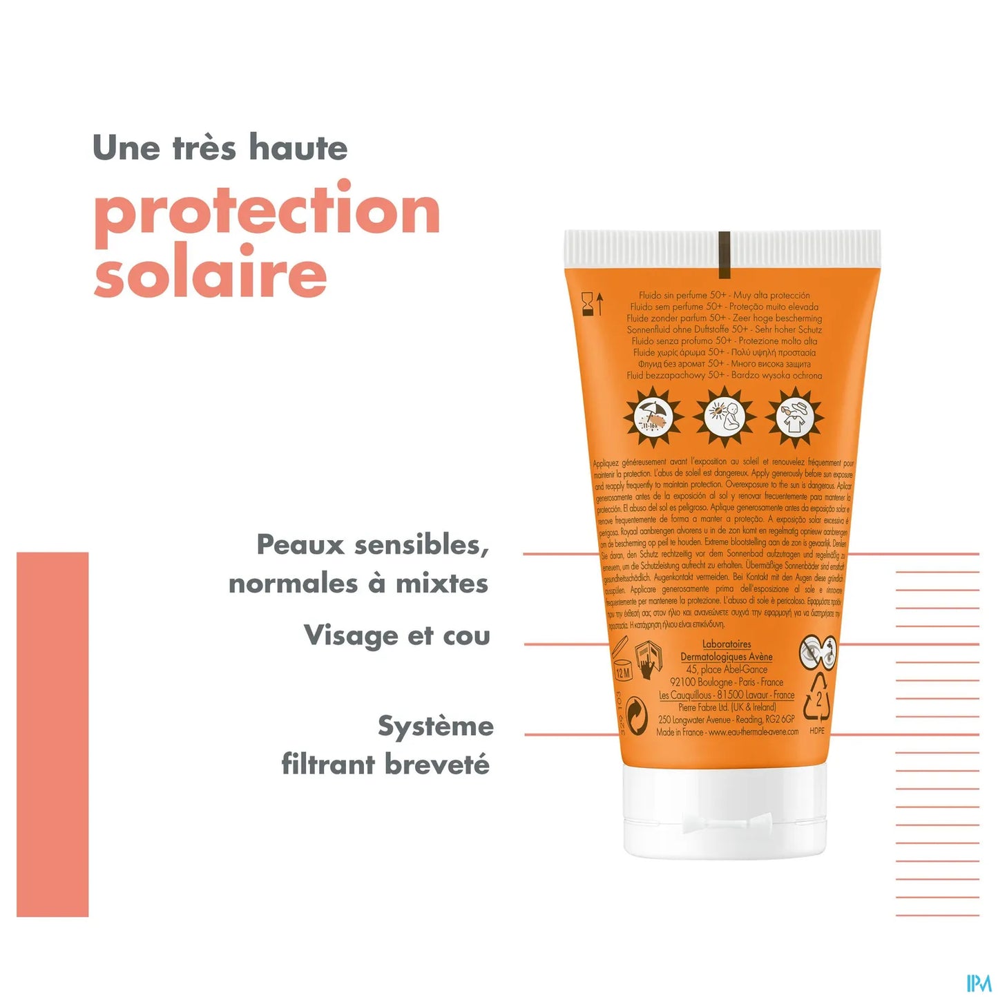 Fluide Sans Parfum SPF50+ 50ml