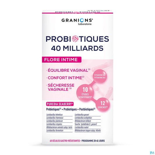 Granions Probiotiques Flore Intime 40 Gélules