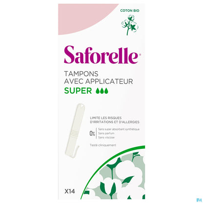 Coton Protect 14 Tampons Super Avec Applicateur