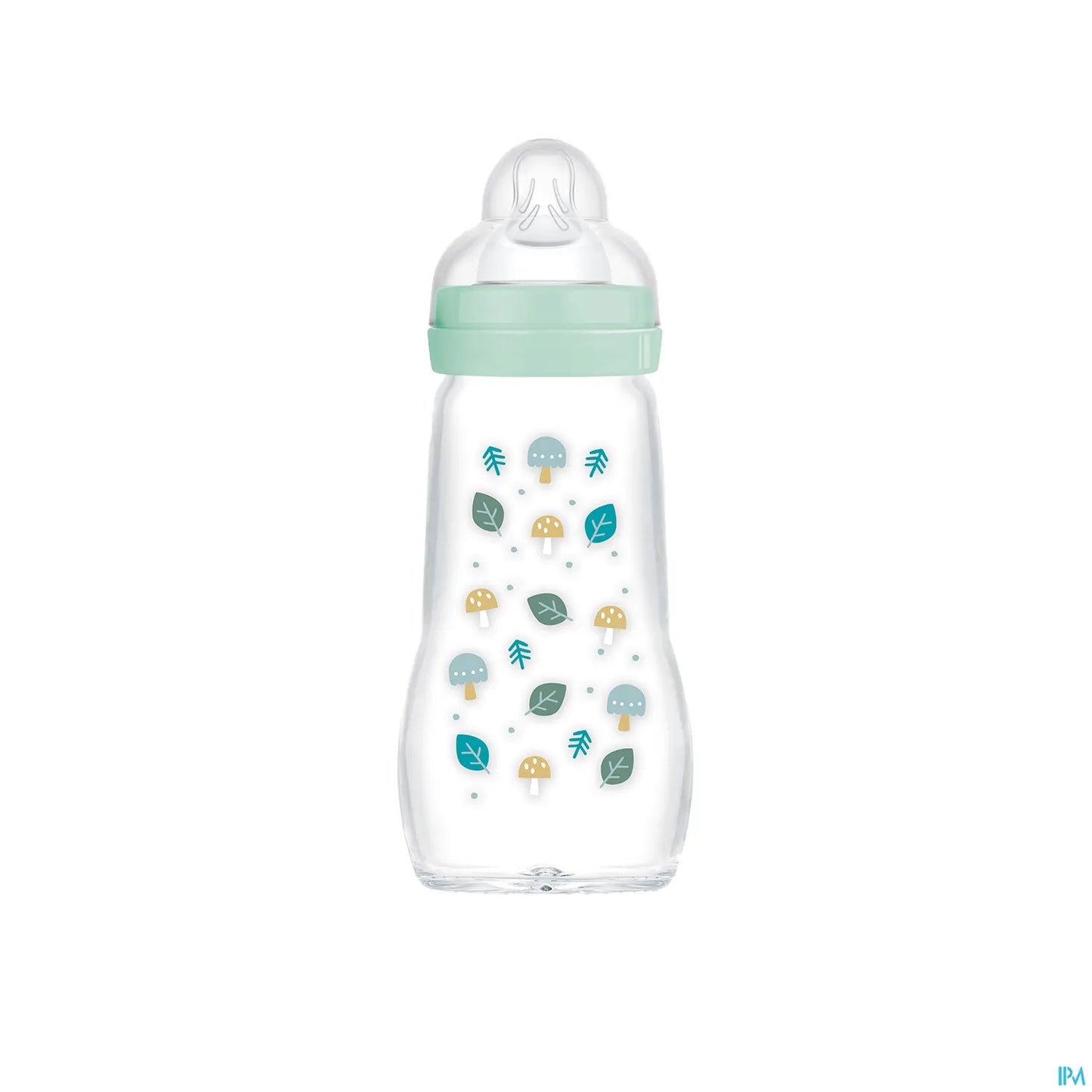 Biberon in vetro 260ml blu 2 mesi