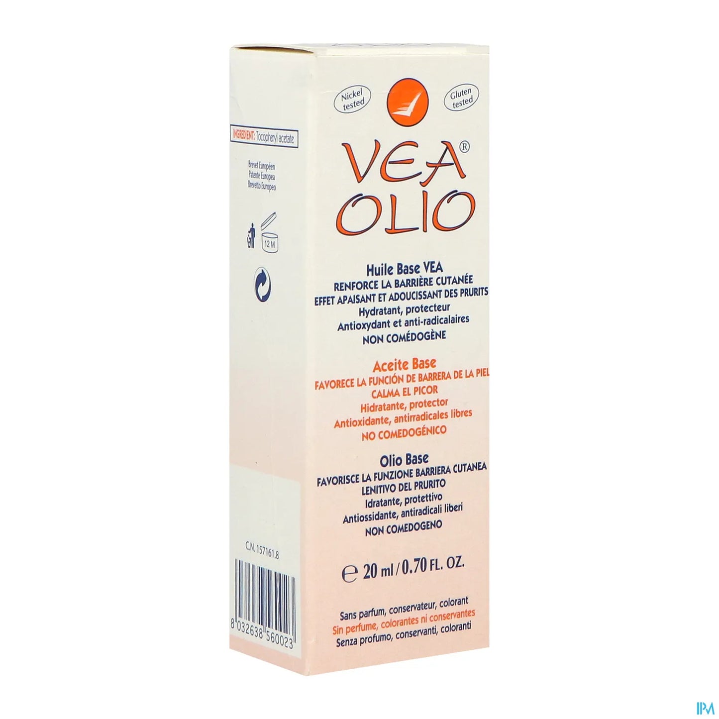 Olio Huile Base Crème Réparatrice à la Vitamine E 20ml