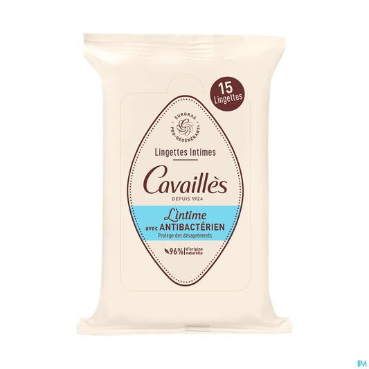 Rogé Cavaillès Lingettes Intimes Anti-bactériennes 15 Units