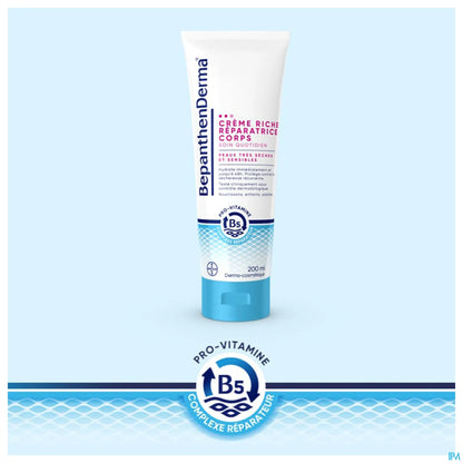 BepanthenDerma Crème Riche Réparatrice Corps 200ml