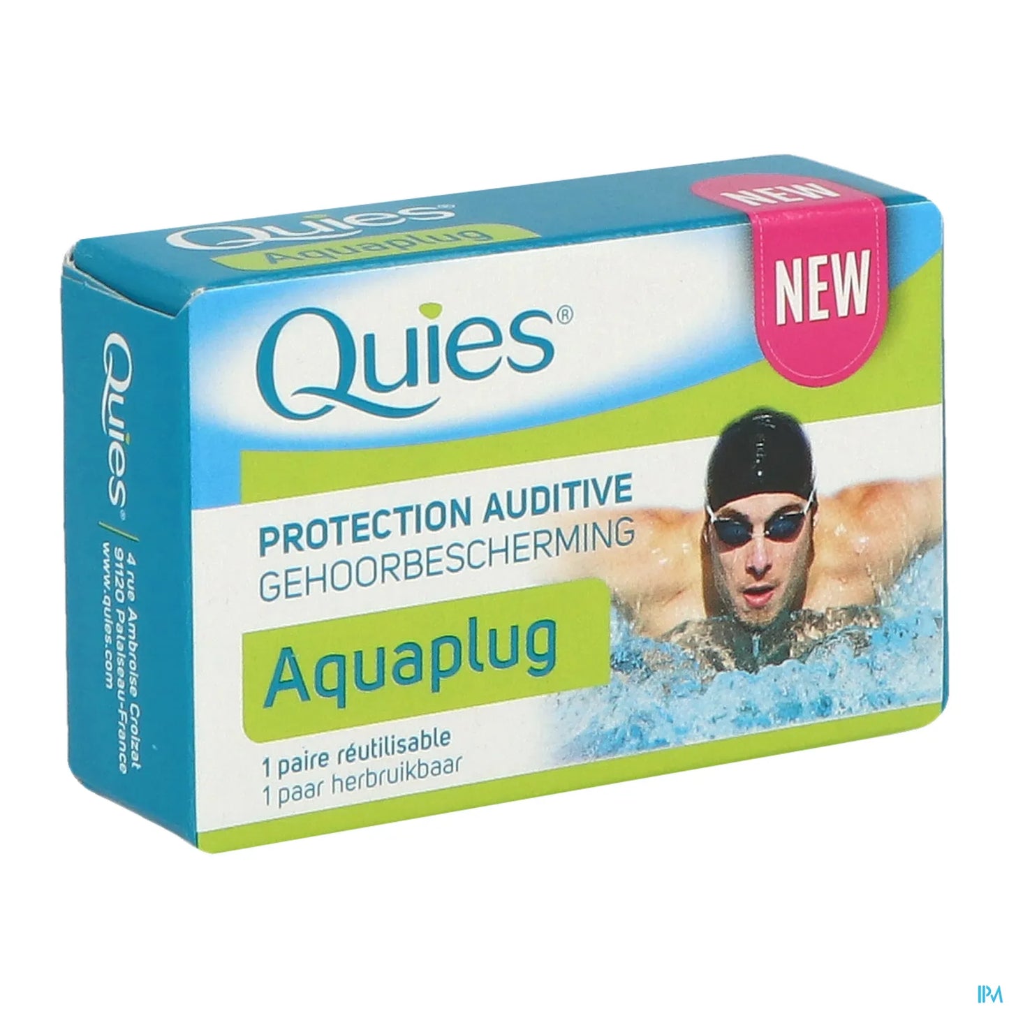 Aquaplug Swimming Hearing Protection 1 Pair Reusable