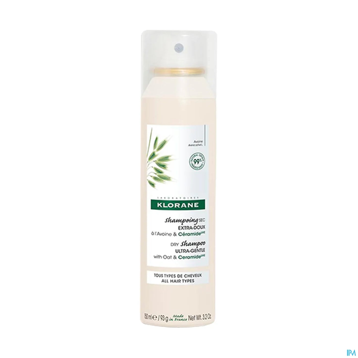 Shampoing Sec Extra Doux à l'Avoine et Céramide 150 ml
