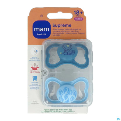 Sucettes Supreme 18 Mois+ Silicone X2
