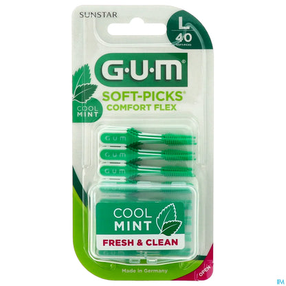 GUM Soft-Picks Comfort Flex Mint Large 40 Units
