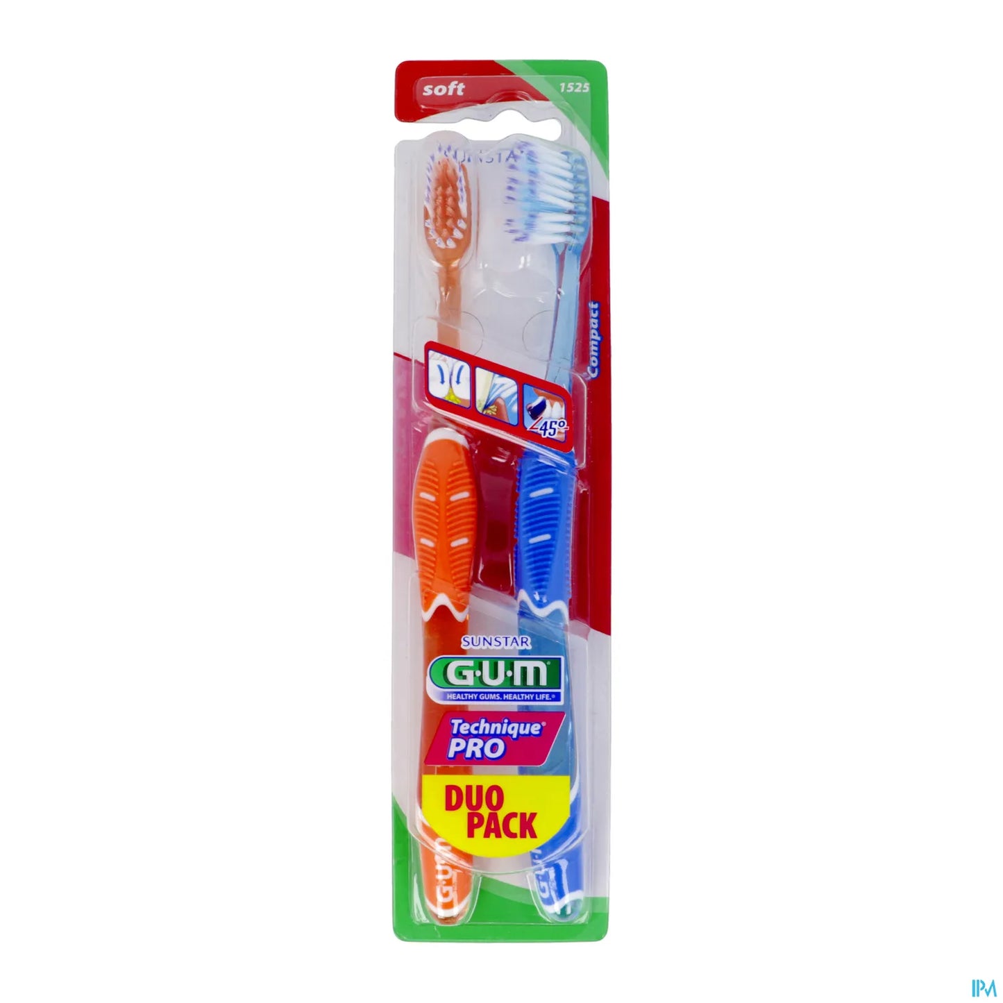G.U.M Brosse a Dents Technique Pro Souple 1525 X2