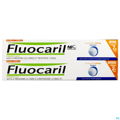 Dentifrice Bi-Fluoré Gencives 145 mg Lot de 2 x 75 ml