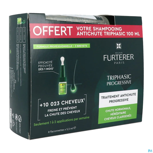Triphasic Progressive Traitement Anti-Chute 8 Flacons 5,5ml