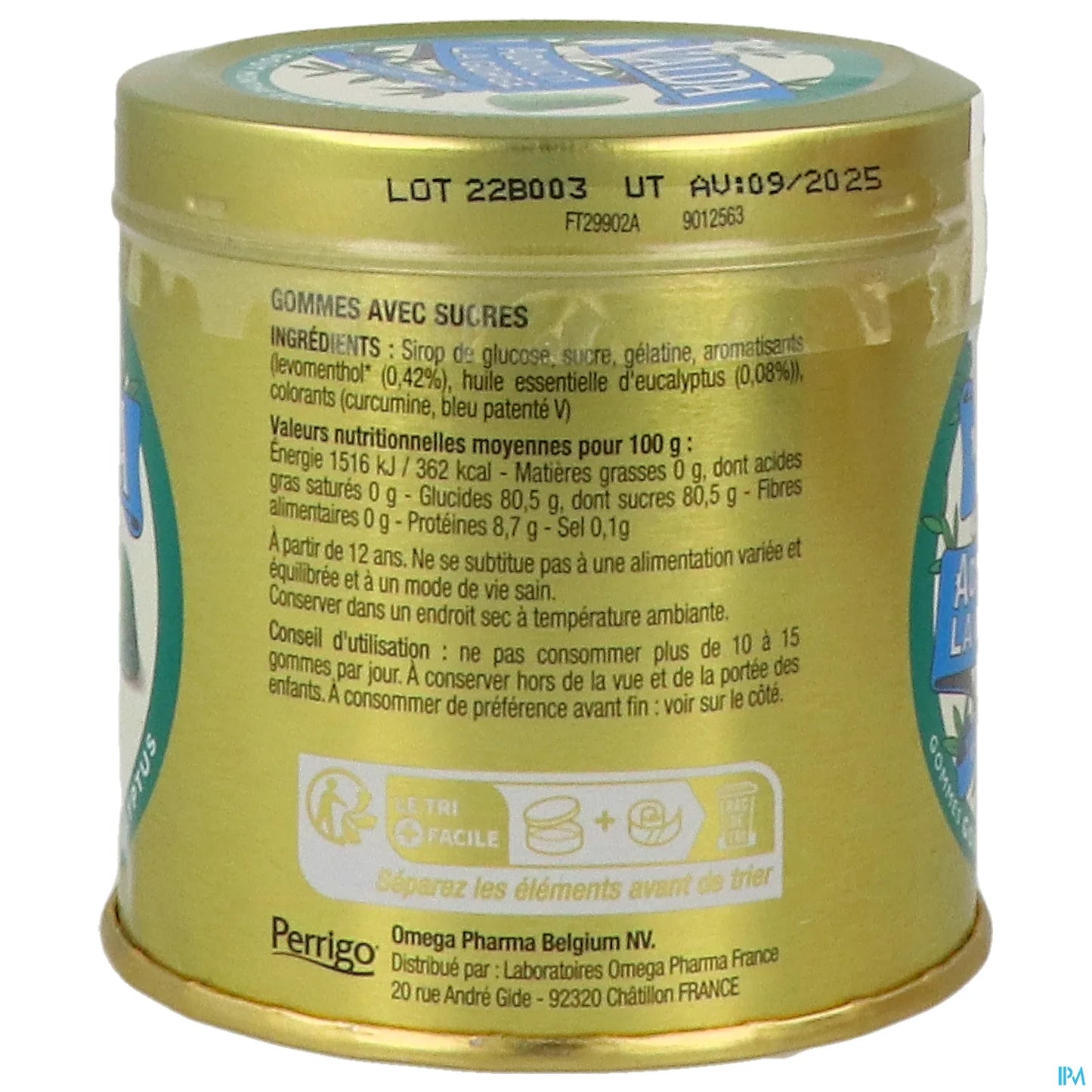 Valda Mint and Eucalyptus Flavored Gums 140g