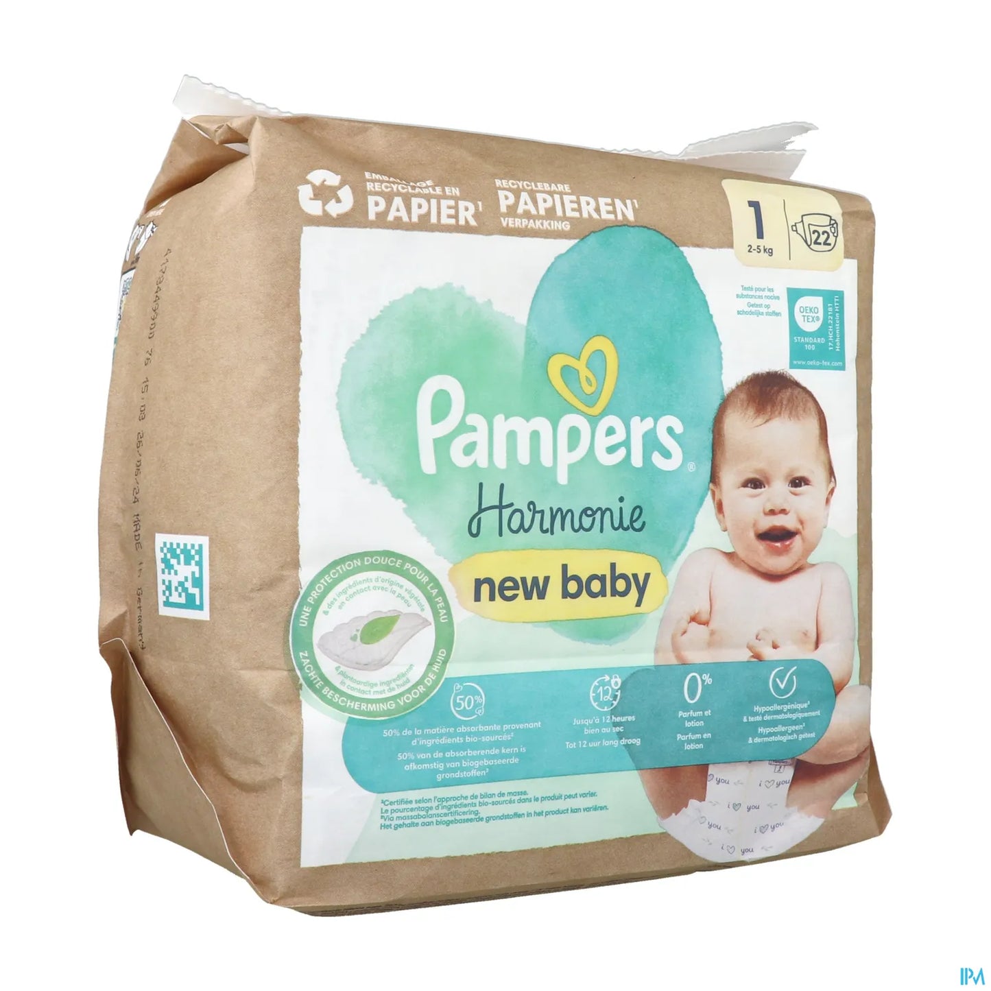 Pannolini Harmony taglia 1 2-5 kg ​​confezione da 22
