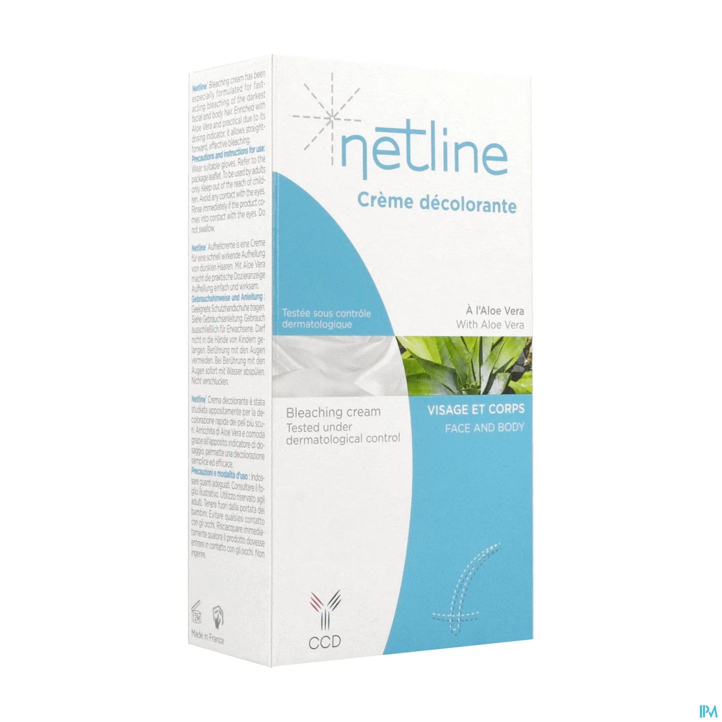 Netline Crème Décolorante Visage et Corps 60 mL