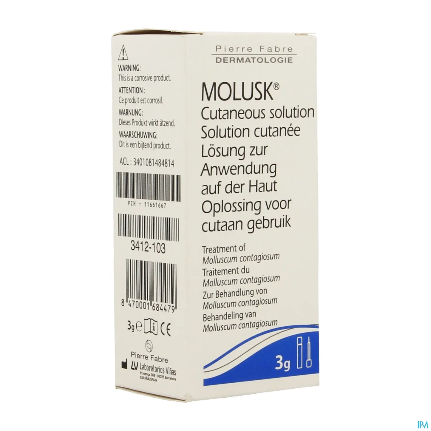 Molusderm Skin Solution Molluscum Contagiosum 3G