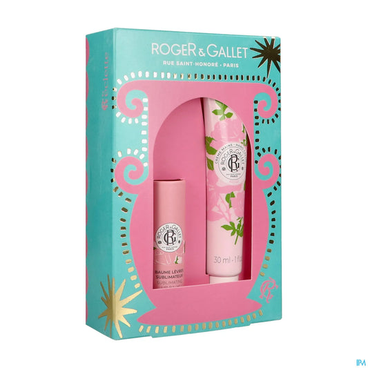 Duo Rose Crème Mains 30 ml et Baume Lèvres 3,5 g
