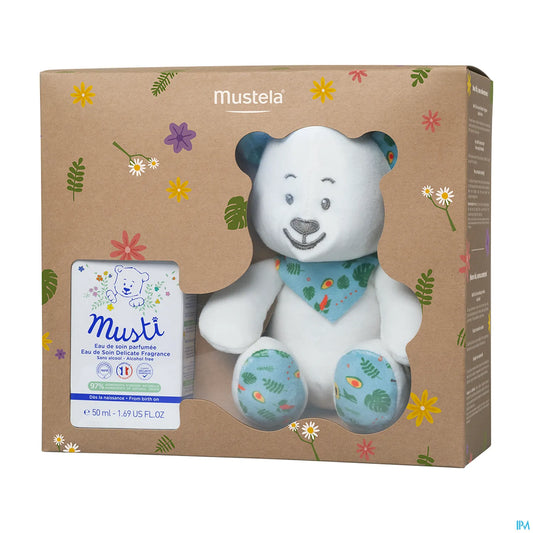 Musti Eau De Soin 50 ml + Set regalo peluche