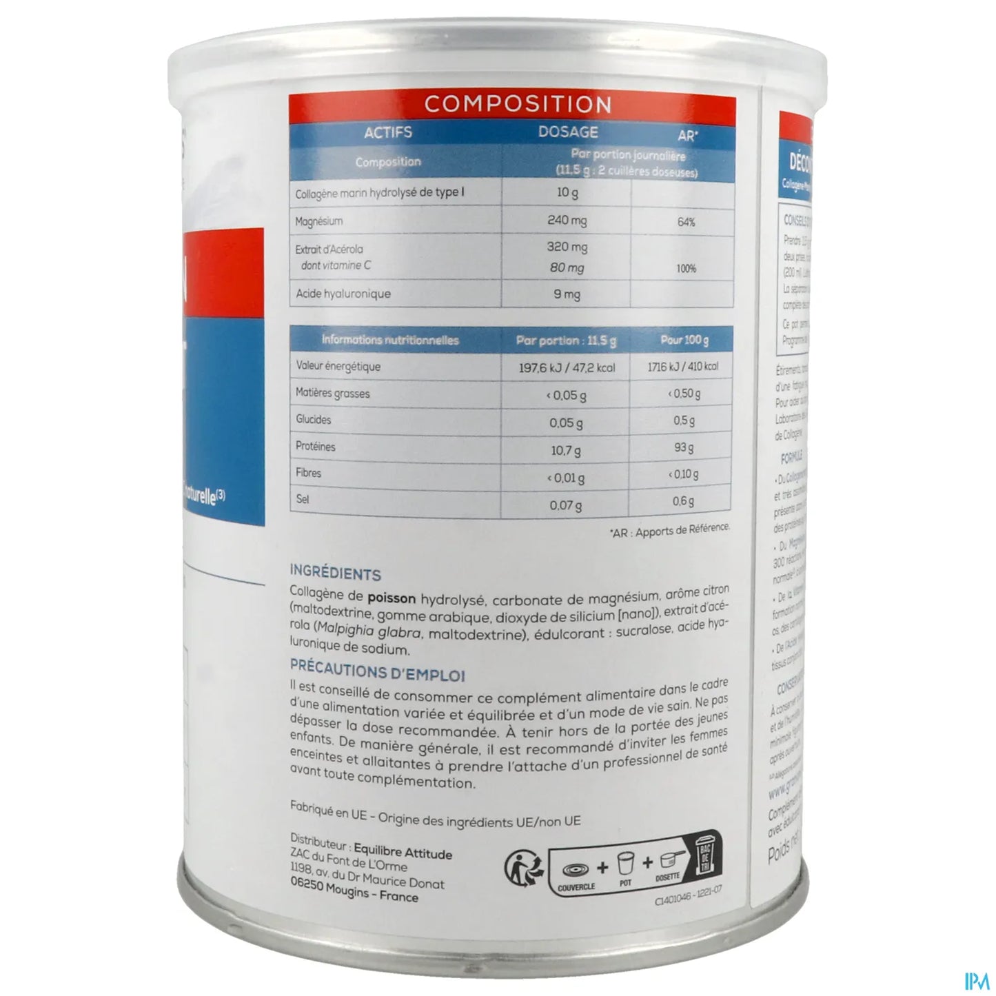 Rilassante muscolare al collagene marino 300 g