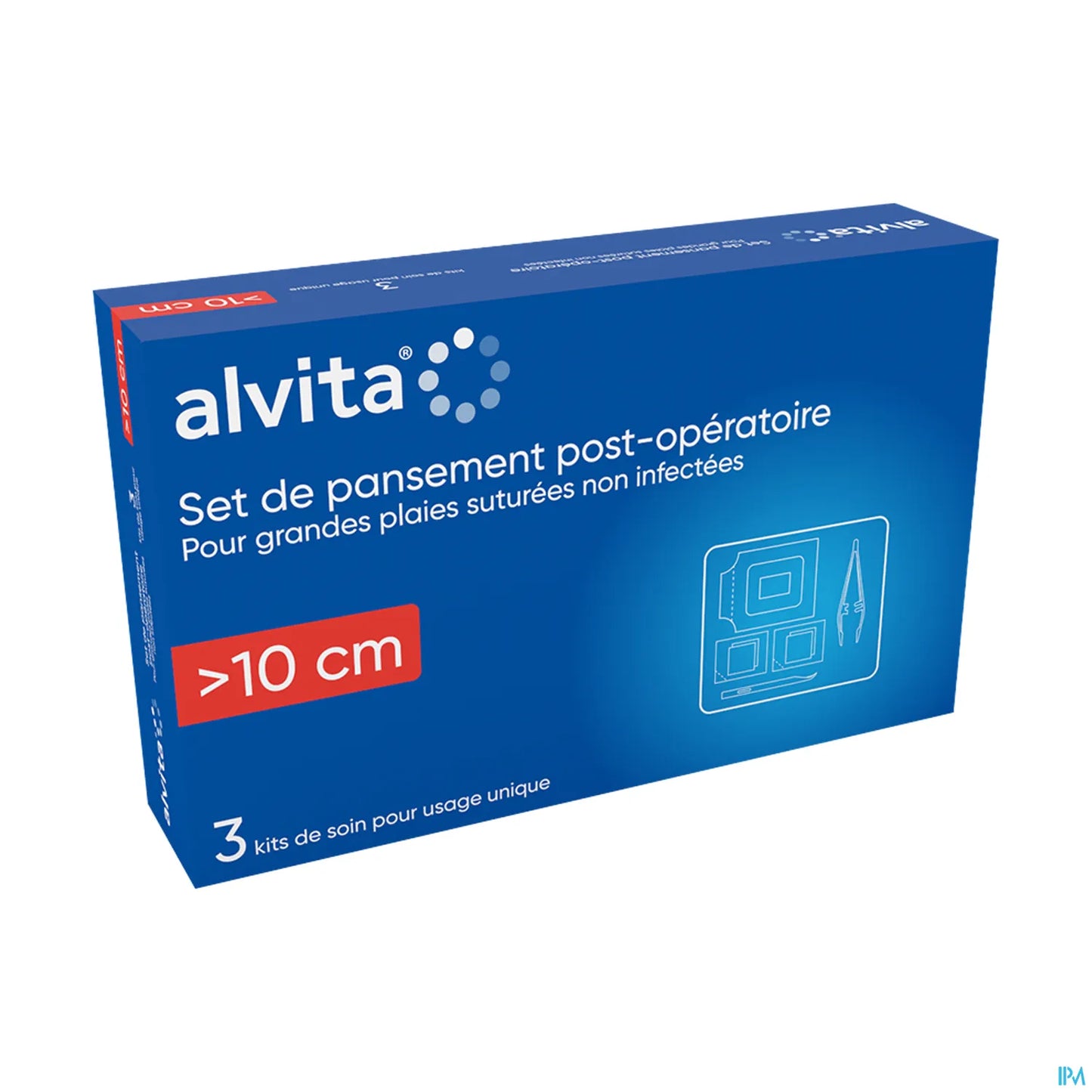 Set di medicazione post-operatoria >10 cm 3 unità