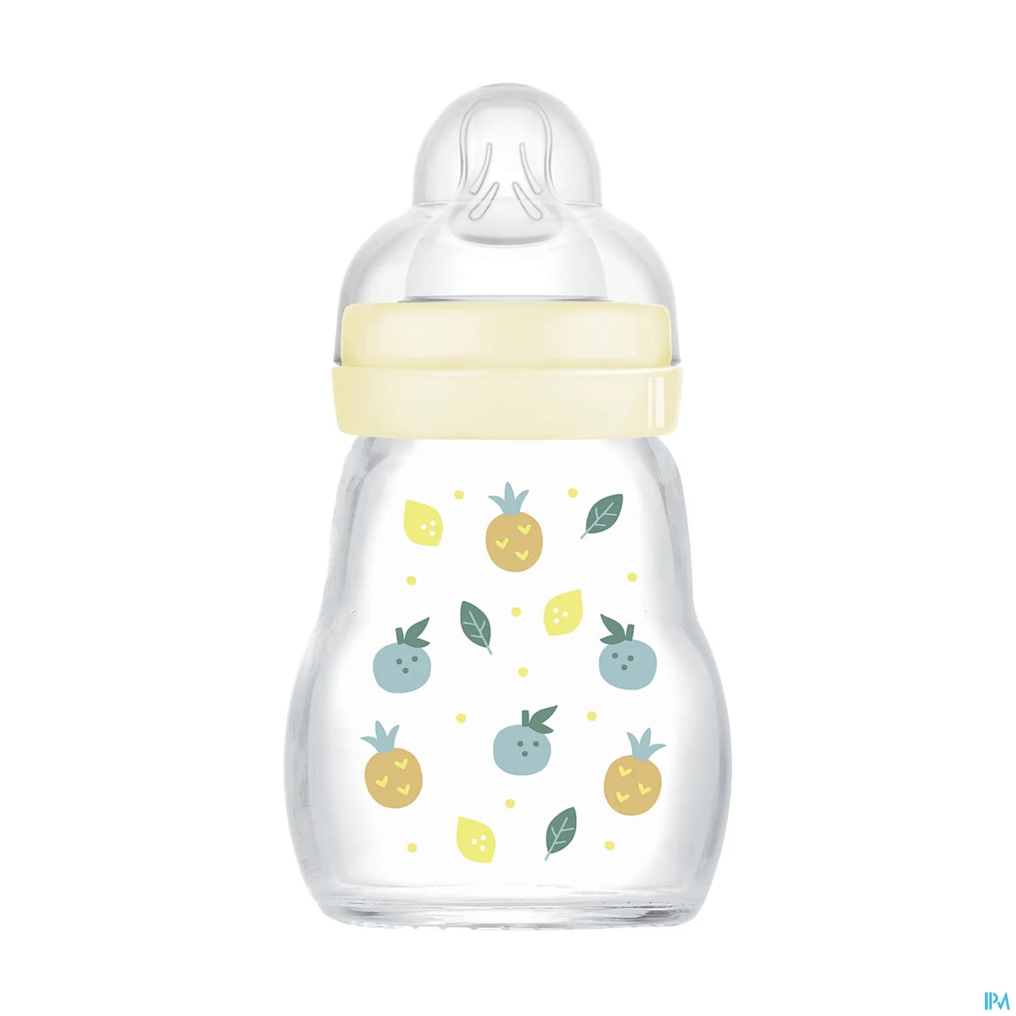 Biberon en Verre Premium 170ml Blanc Débit 1