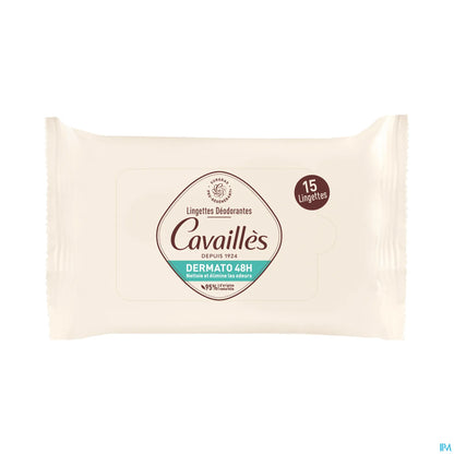 Salviette deodoranti Rogé Cavaillès Dermato 48H x15 unità