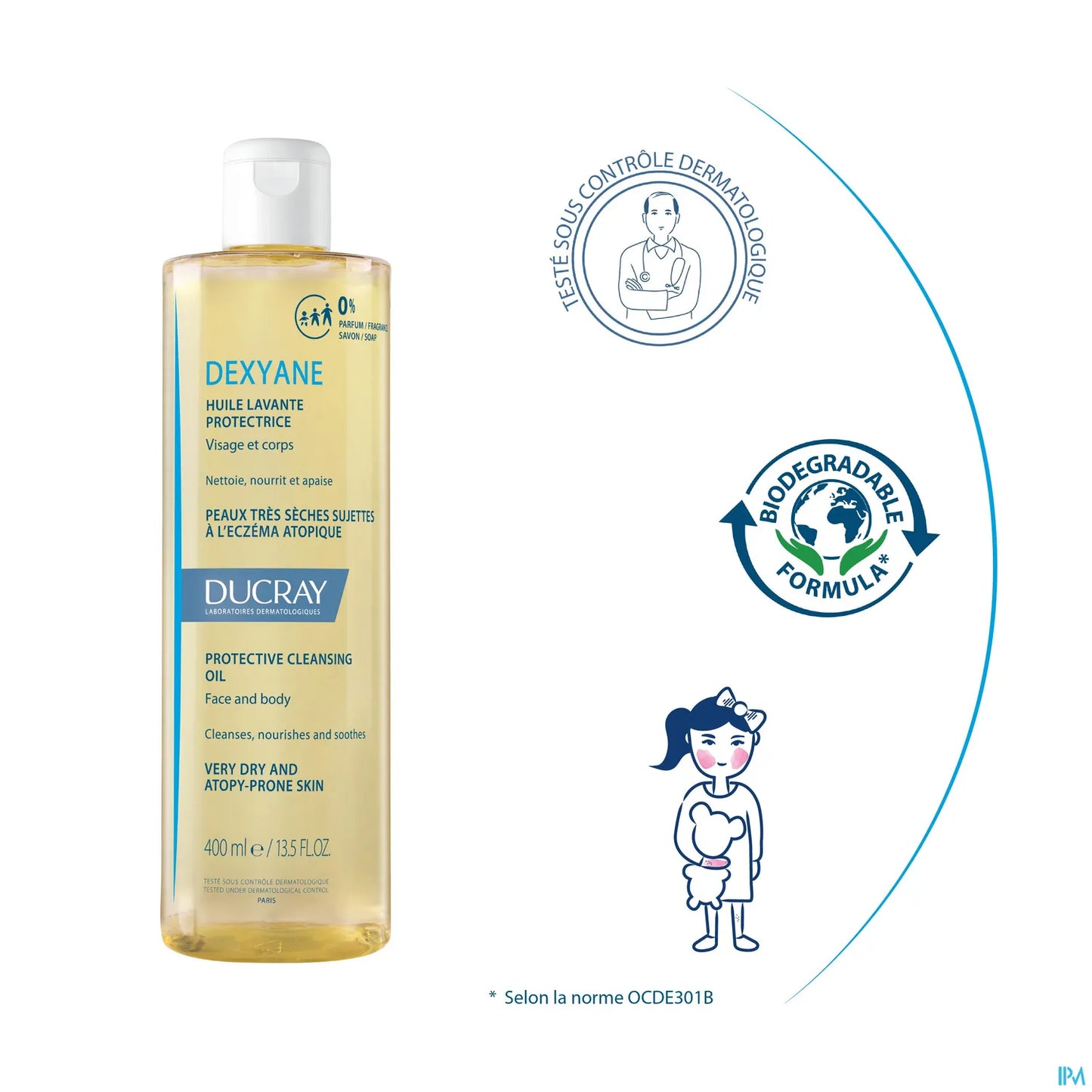 Dexyane Huile Lavante Protectrice 400 ml