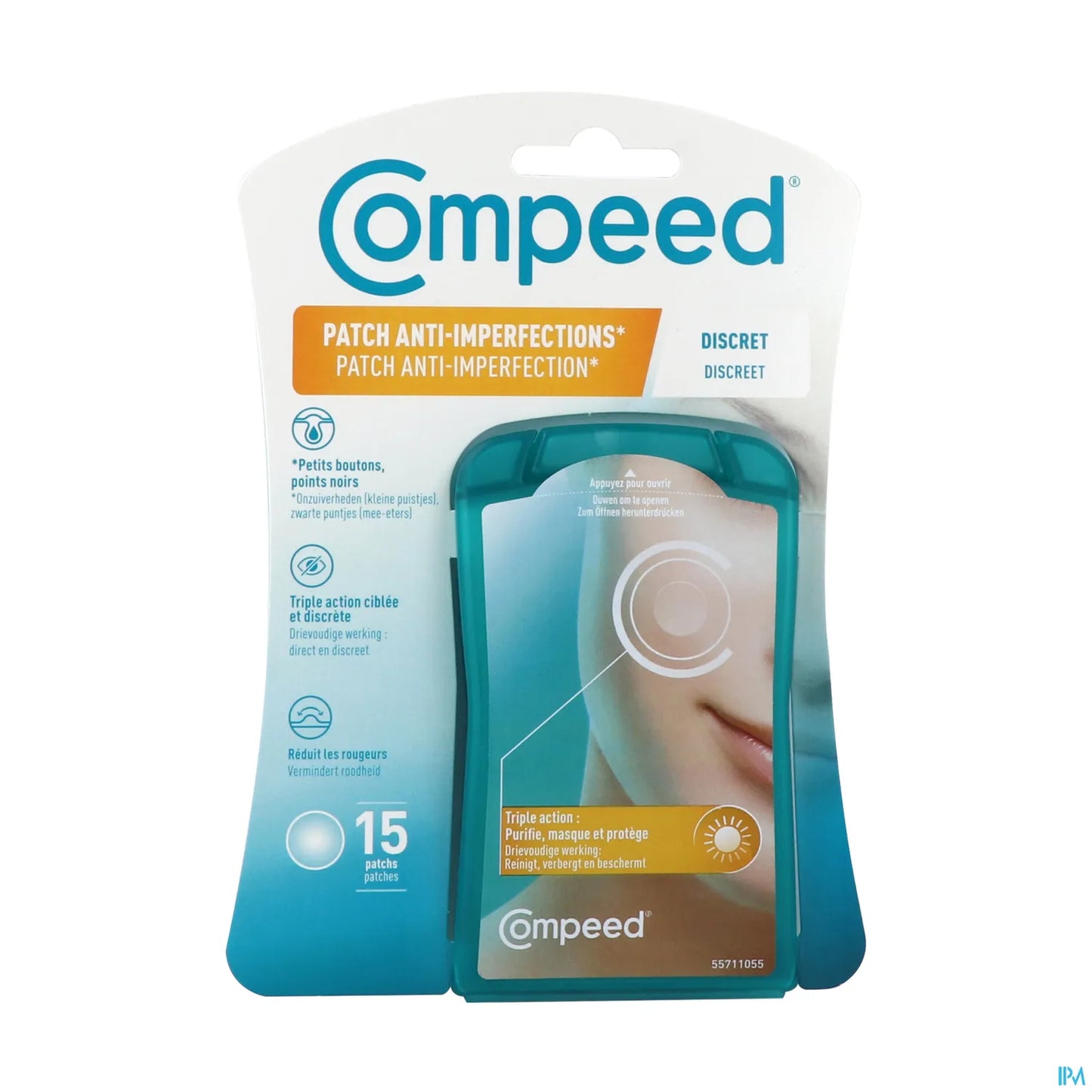 Patch Anti-Imperfections Discret 15 Patchs 1.5 x 1.5cm