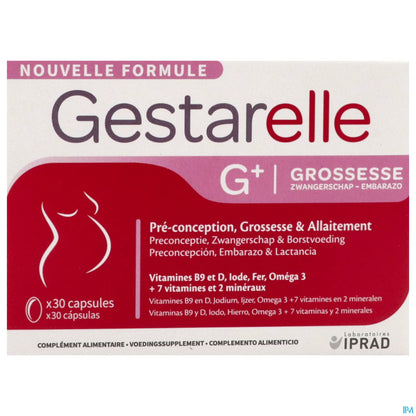 Iprad Laboratories Gestarelle G+ Pregnancy 30 Capsules