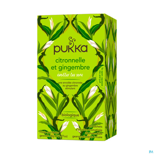 Infusion Citronnelle Et Gingembre 20 Sachets