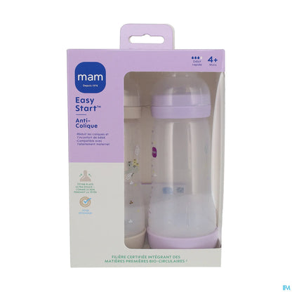Easy Start Anti-Colic Baby Bottle 320ml Lilac Sand Pack of 2