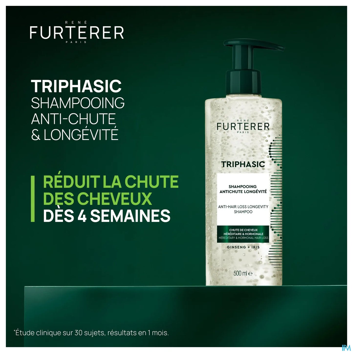 René Furterer Triphasic Shampooing Antichute Longévité 500 mL