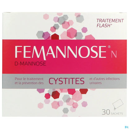 Femannose N D-Mannose Poudre Pour Solution Buvable 30 Sachets de 4G