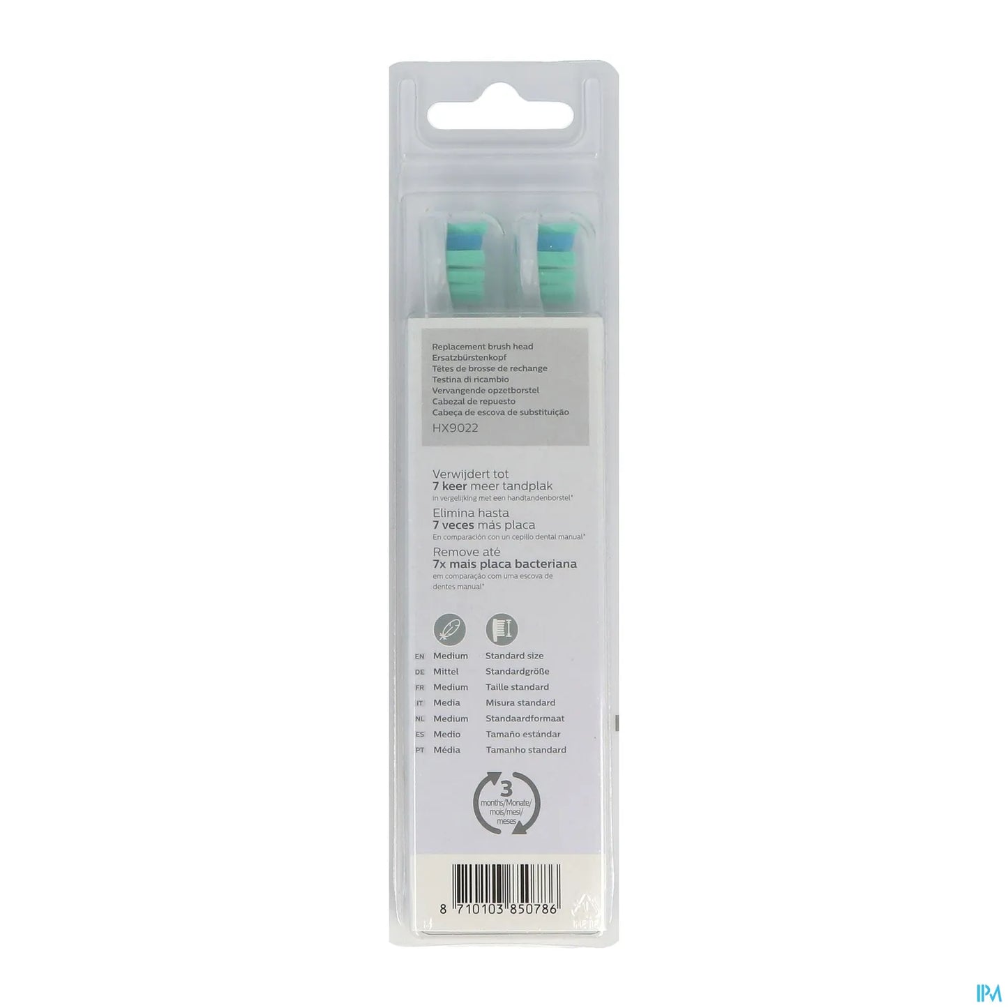 Philips Sonicare C2 Optimal Plaque Defence HX9022 2 Brush Heads