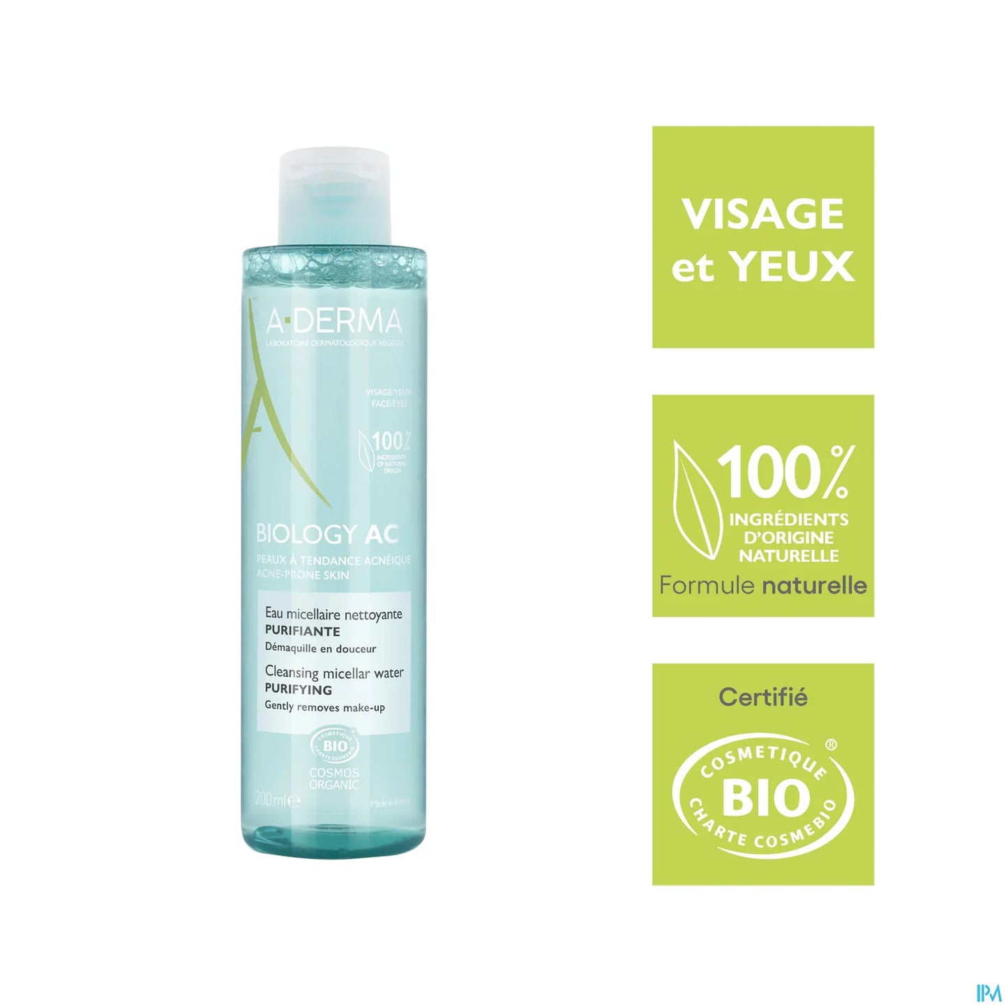 A Derma Biology AC Eau Micellaire Nettoyante Purifiante 200 mL