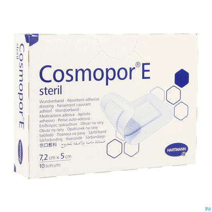 Cosmopor E Pansements Stériles 7.2cm x 5cm 10 Pièces