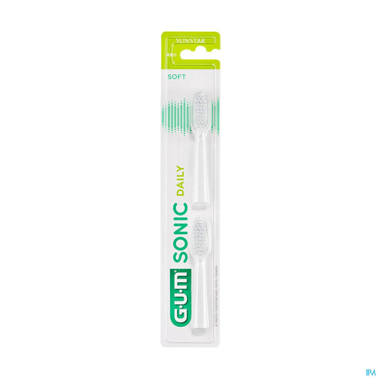Daily White Sonic Brush Head Refills 2 Units