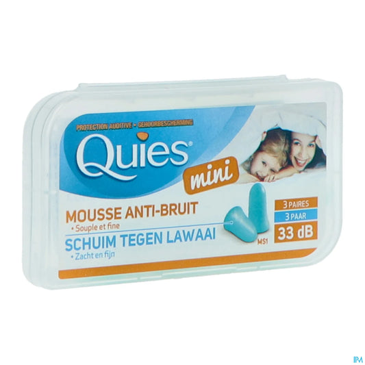 Mini Protection Auditive Mousse 3 Paires