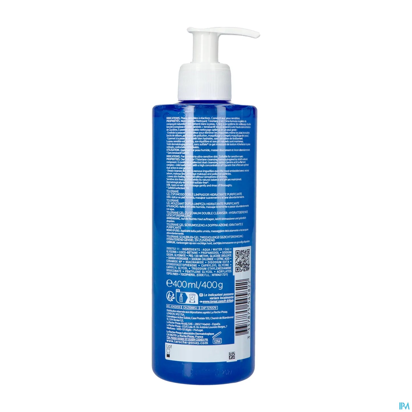 Toleriane Gel Schiumogeno Purificante 400ml
