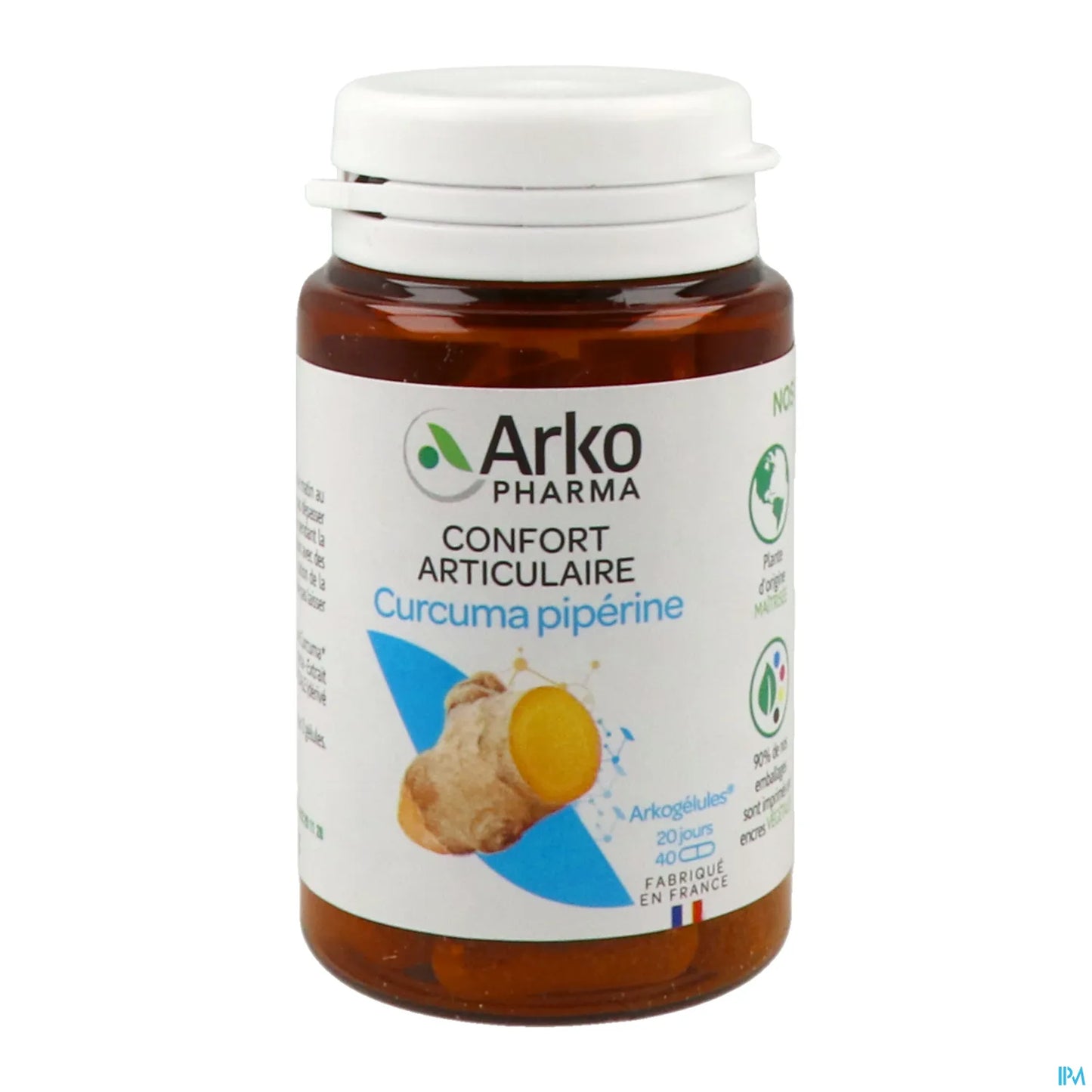 Arkogélules Curcuma Piperina Bio 40 Capsule