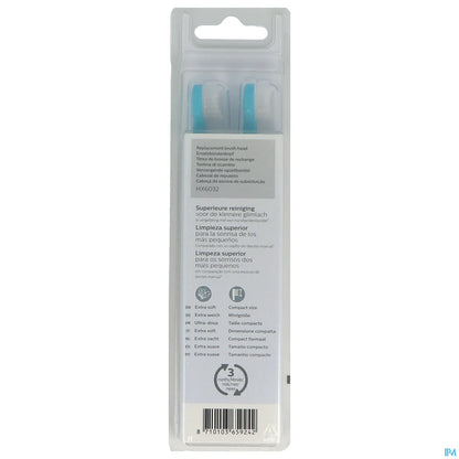 Philips Sonicare HX6032/33 Kids Toothbrush Heads 3 Years and Older x2