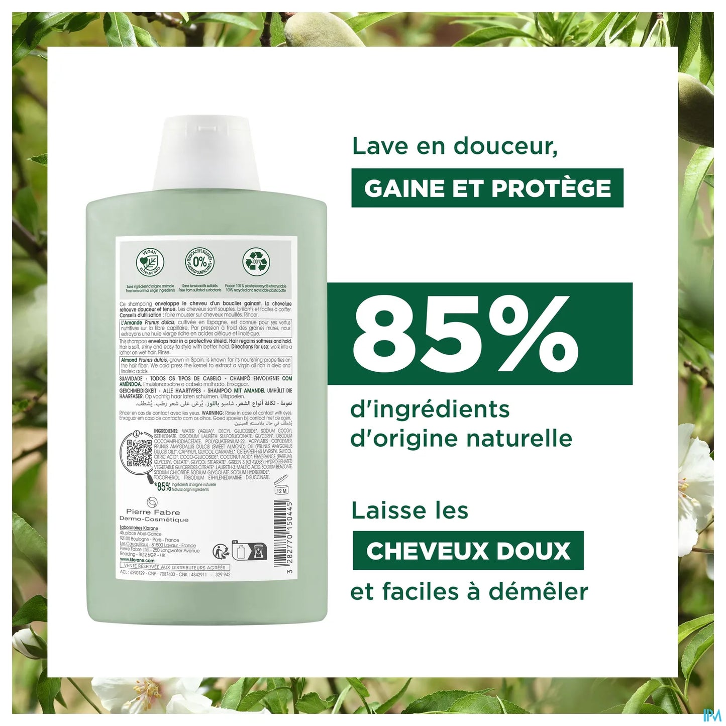 Shampoo al latte di mandorla 200ml
