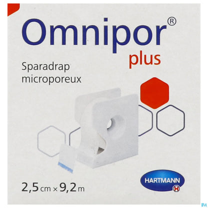 Omnipor Plus Hypoallergenic Microporous Tape 2.5cm x 9.2m
