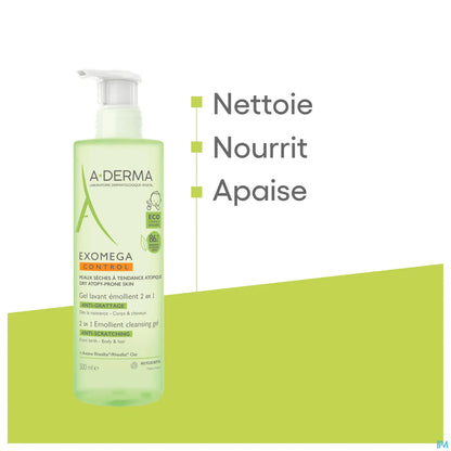Exomega Control Gel Detergente Emolliente Antiprurito 500ml