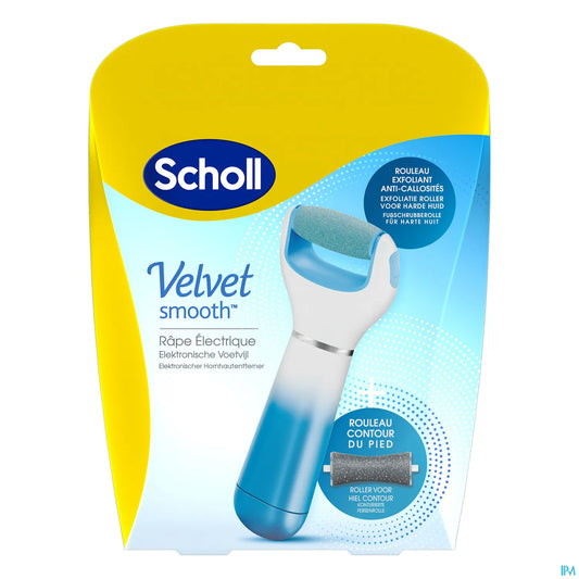 Lima elettrica Velvet Smooth Express Pedi blu con cristalli di diamante